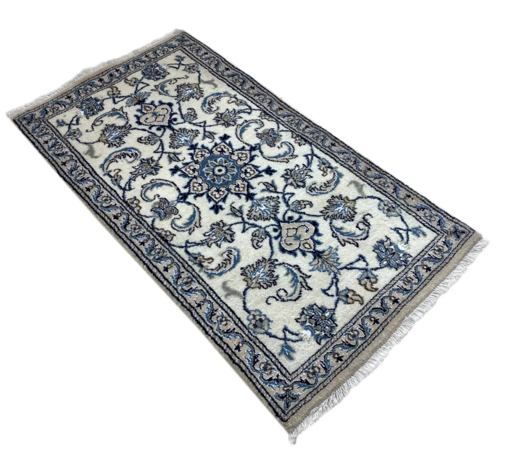 Perserteppich Nain 136 x 75 cm Wolle handgeknüpft