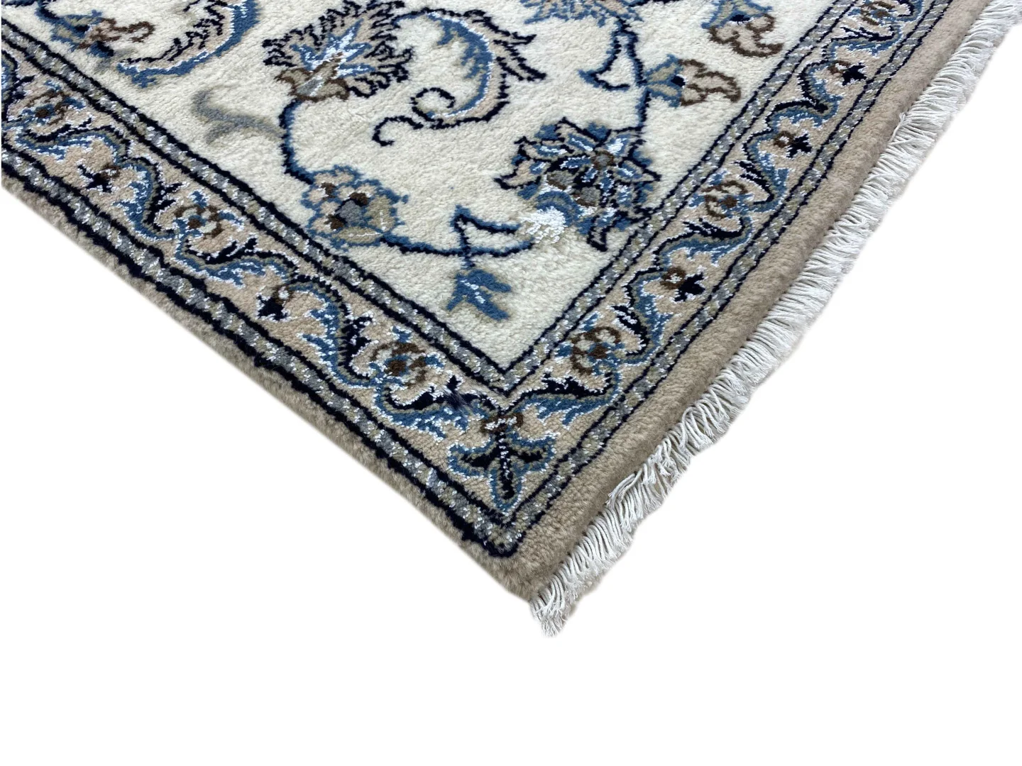 Perserteppich Nain 136 x 75 cm Wolle handgeknüpft