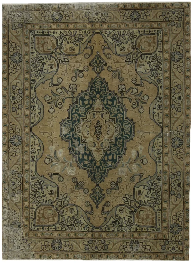 Orientteppich 187 x 138 cm Wolle handgeknüpft