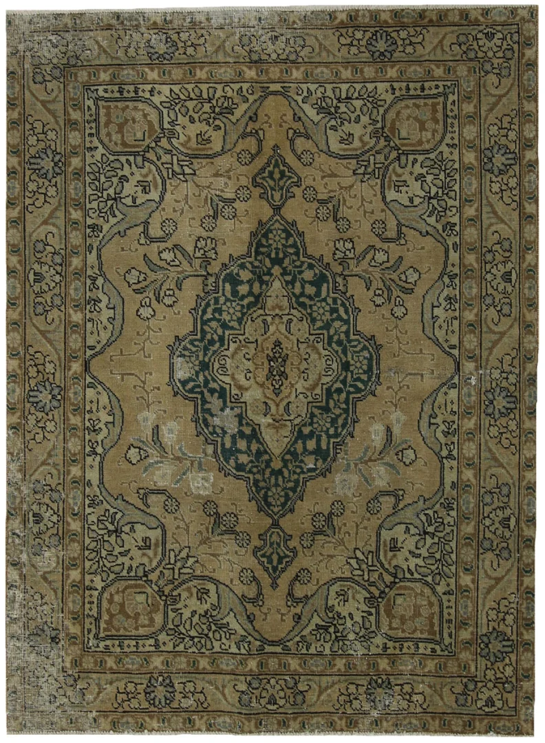 Orientteppich 187 x 138 cm Wolle handgeknüpft