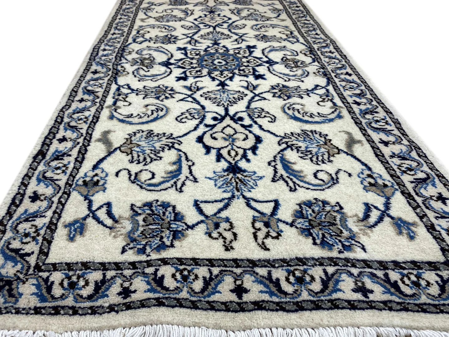 Perserteppich Nain 140 x 68 cm Wolle handgeknüpft
