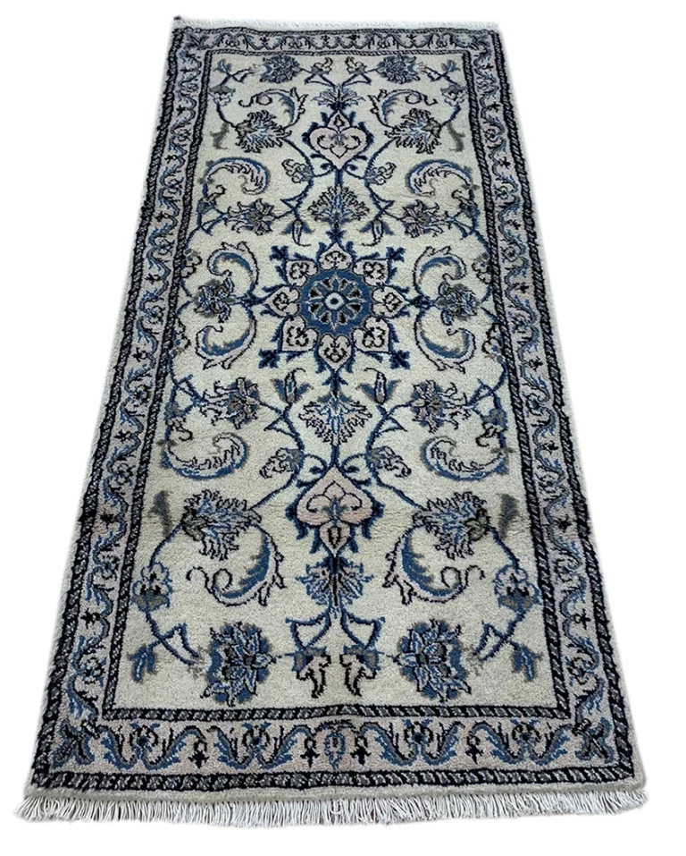 Perserteppich Nain 140 x 68 cm Wolle handgeknüpft