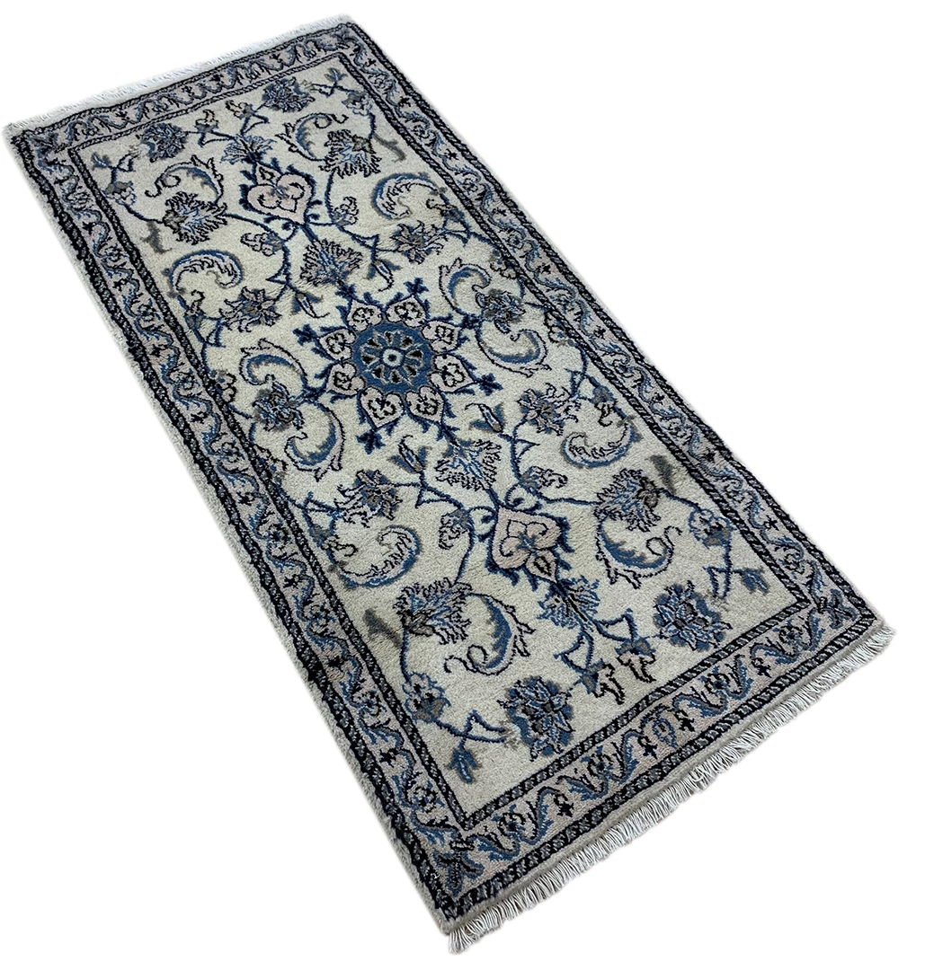 Perserteppich Nain 140 x 68 cm Wolle handgeknüpft