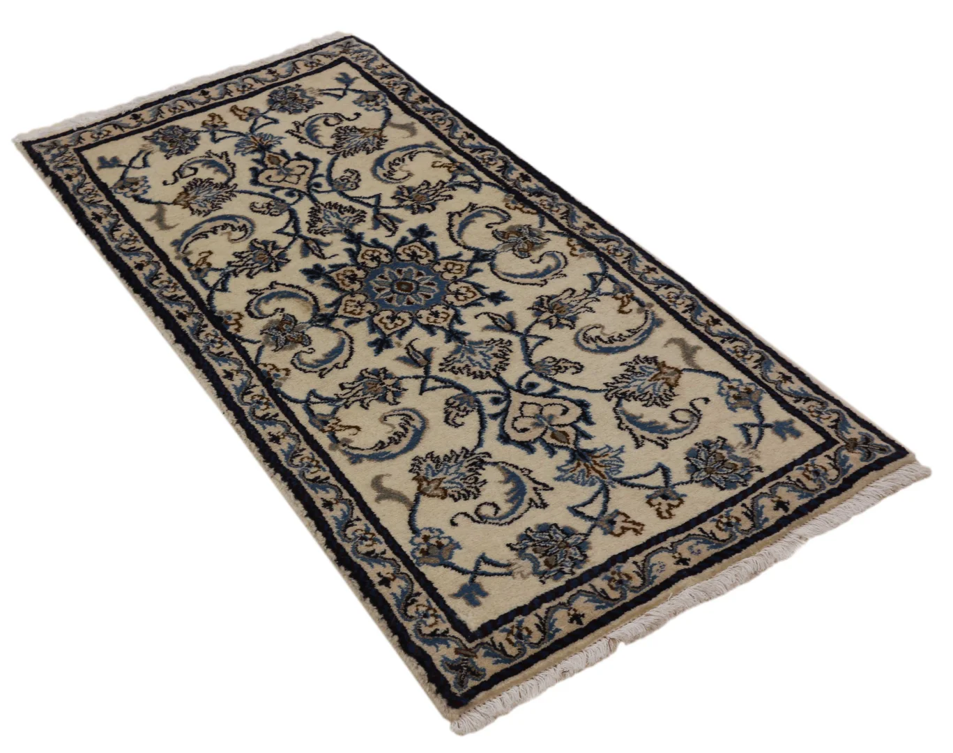 Perserteppich Nain 141 x 71 cm Wolle handgeknüpft