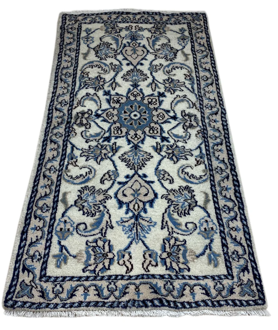 Perserteppich Nain 142 x 70 cm Wolle handgeknüpft