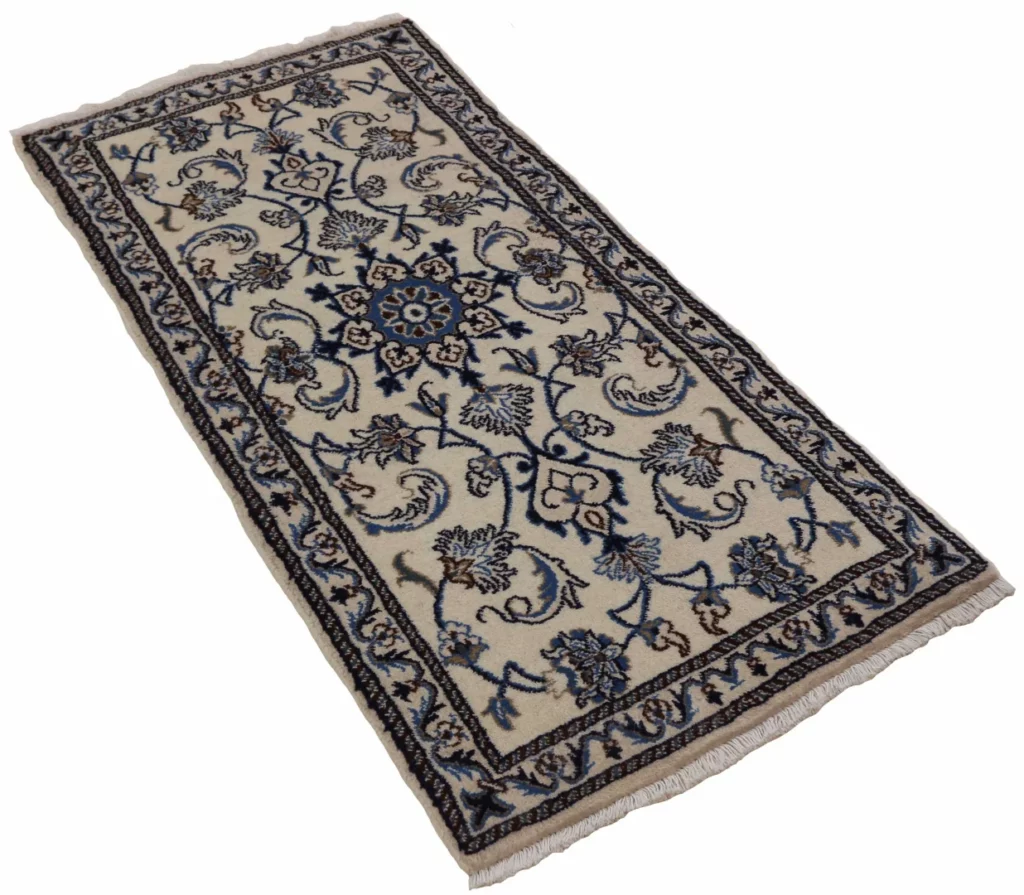 Perserteppich Nain 143 x 68 cm Wolle handgeknüpft