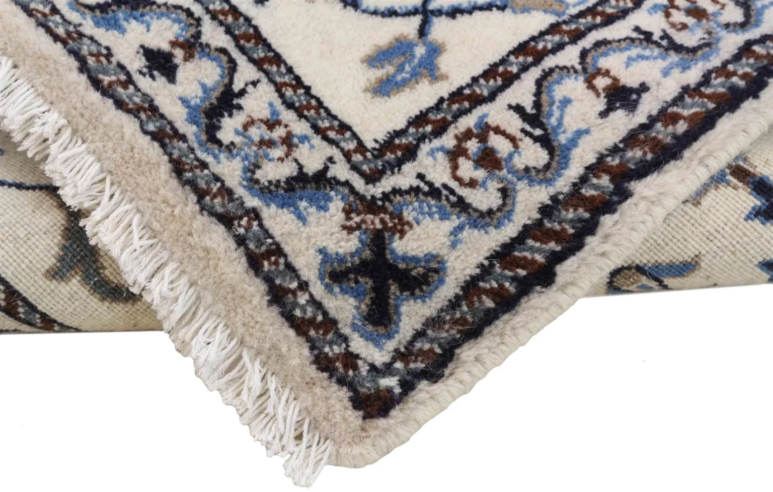 Perserteppich Nain 143 x 68 cm Wolle handgeknüpft
