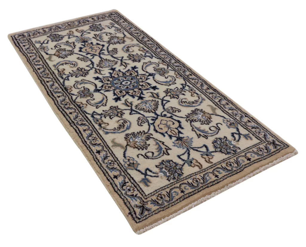 Perserteppich Nain 143 x 68 cm Wolle handgeknüpft