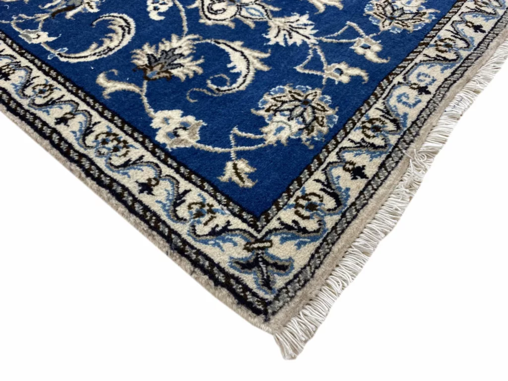 Perserteppich Nain 145 x 67 cm Wolle Seide handgeknüpft