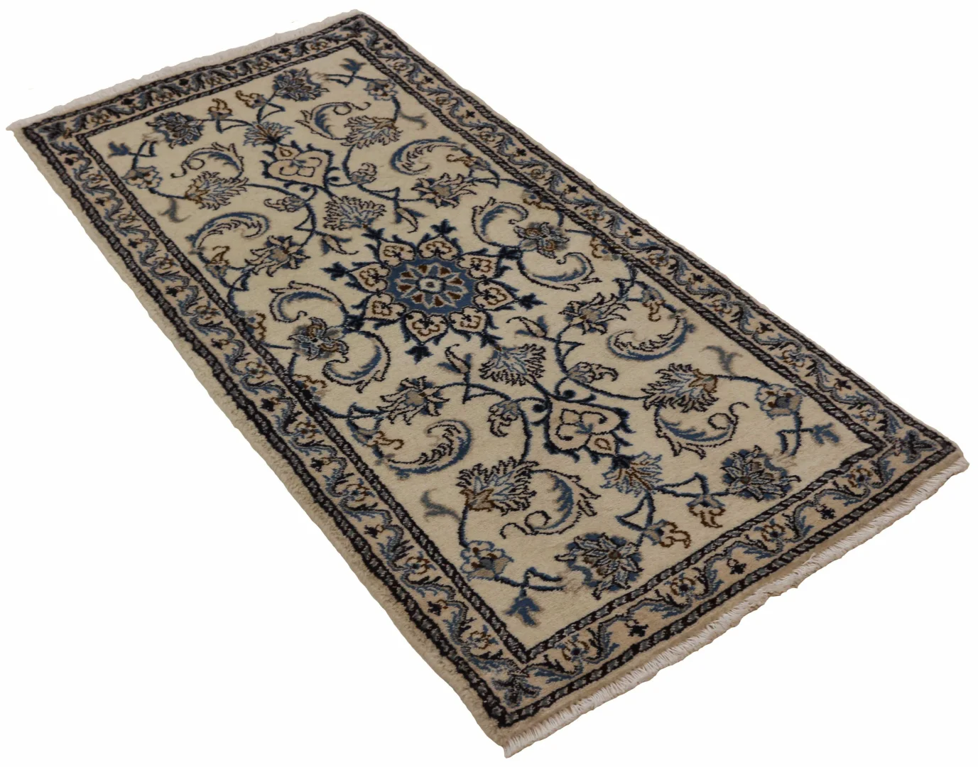 Perserteppich Nain 145 x 73 cm Wolle handgeknüpft