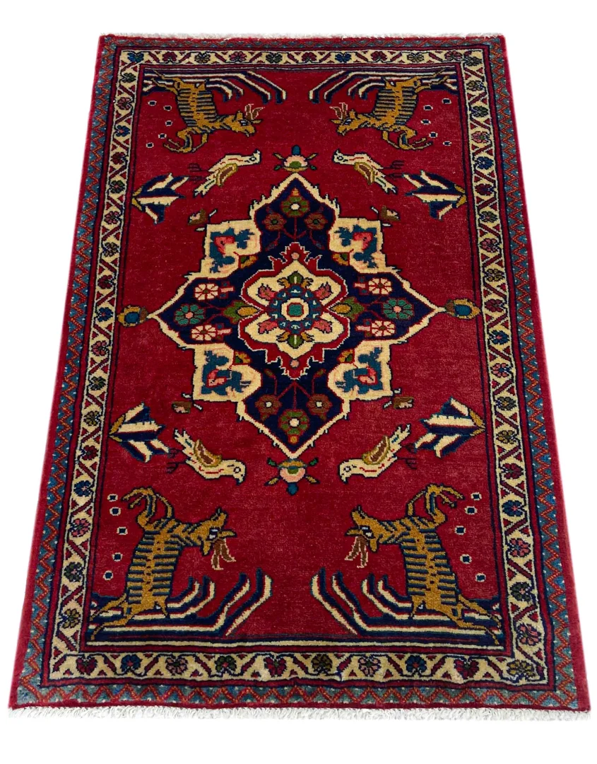 Perserteppich Sarough 110 x 68 cm Wolle handgeknüpft