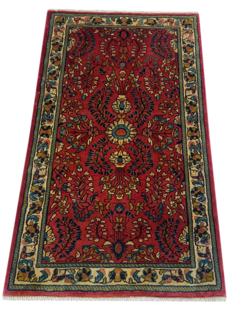 Perserteppich Sarough 115x67 cm Wolle handgeknüpft