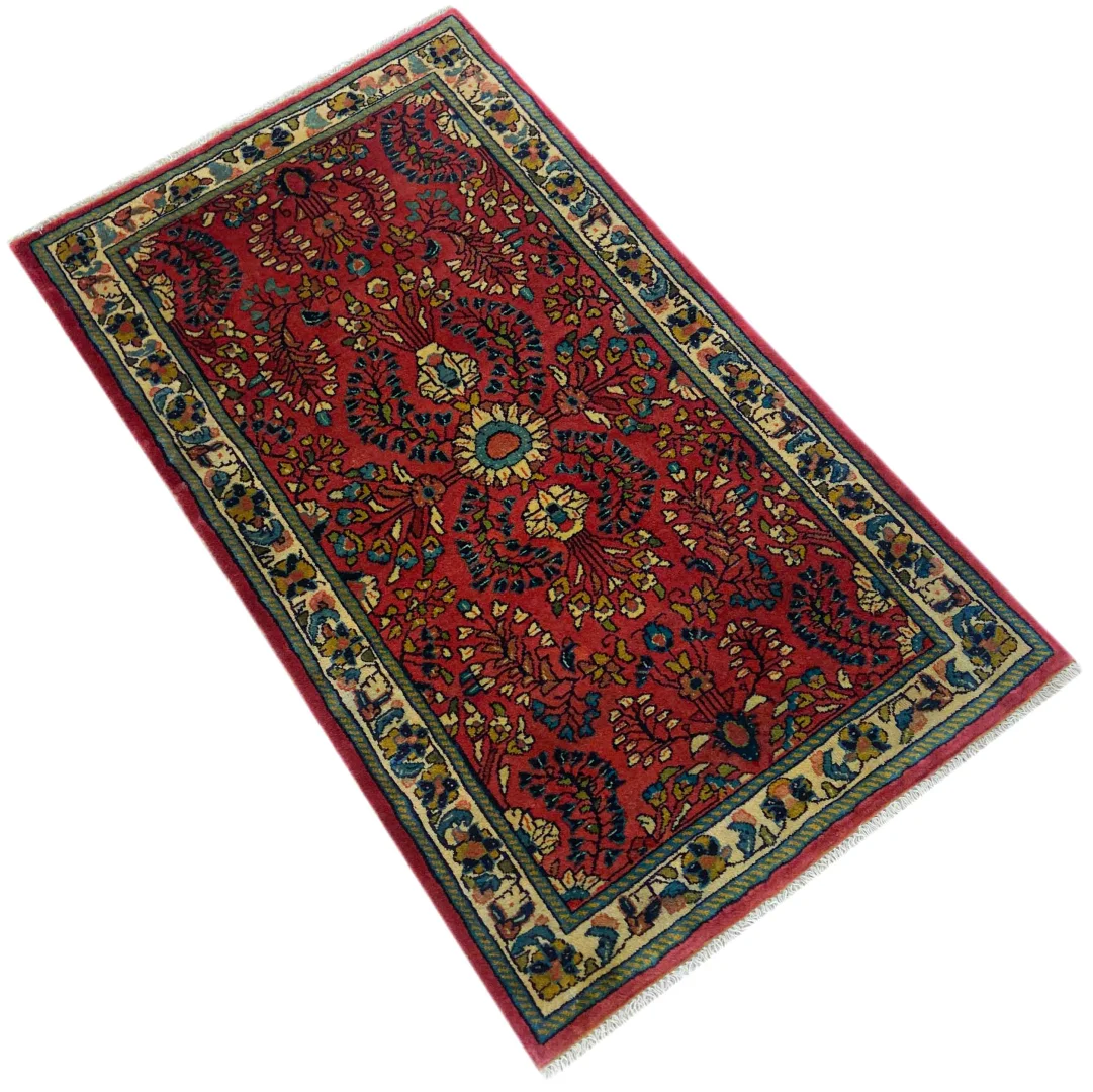 Perserteppich Sarough 115x67 cm Wolle handgeknüpft