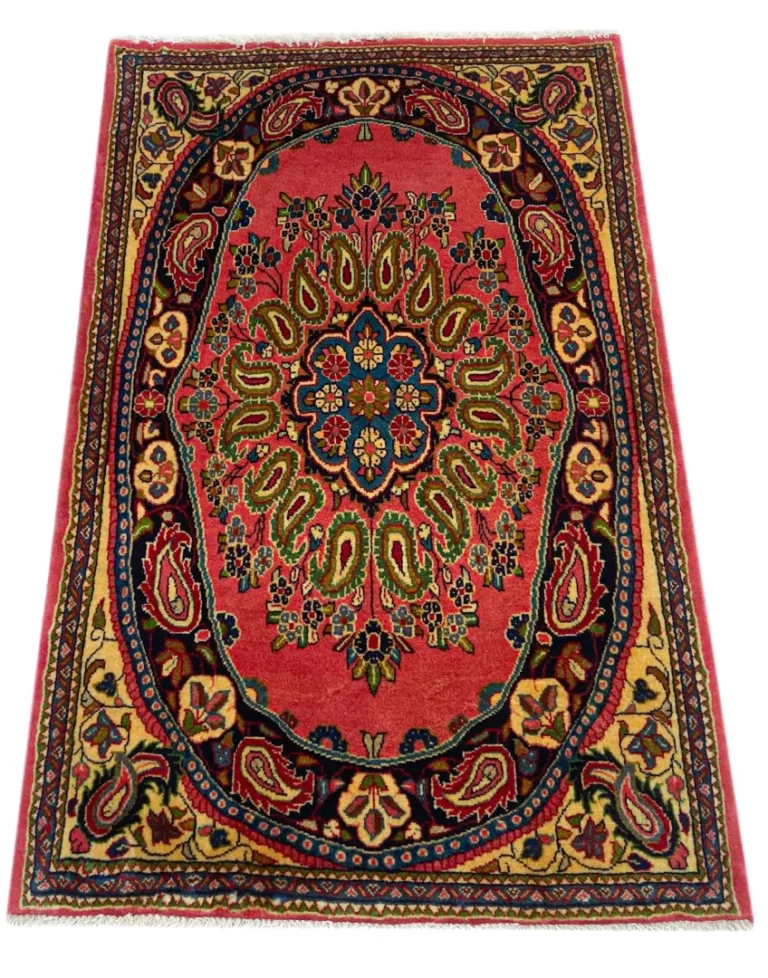 Perserteppich Sarough 115 x 73 cm Wolle handgeknüpft