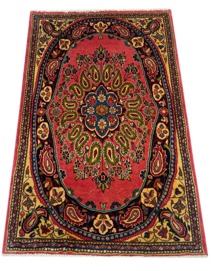 Perserteppich Sarough 115 x 73 cm Wolle handgeknüpft