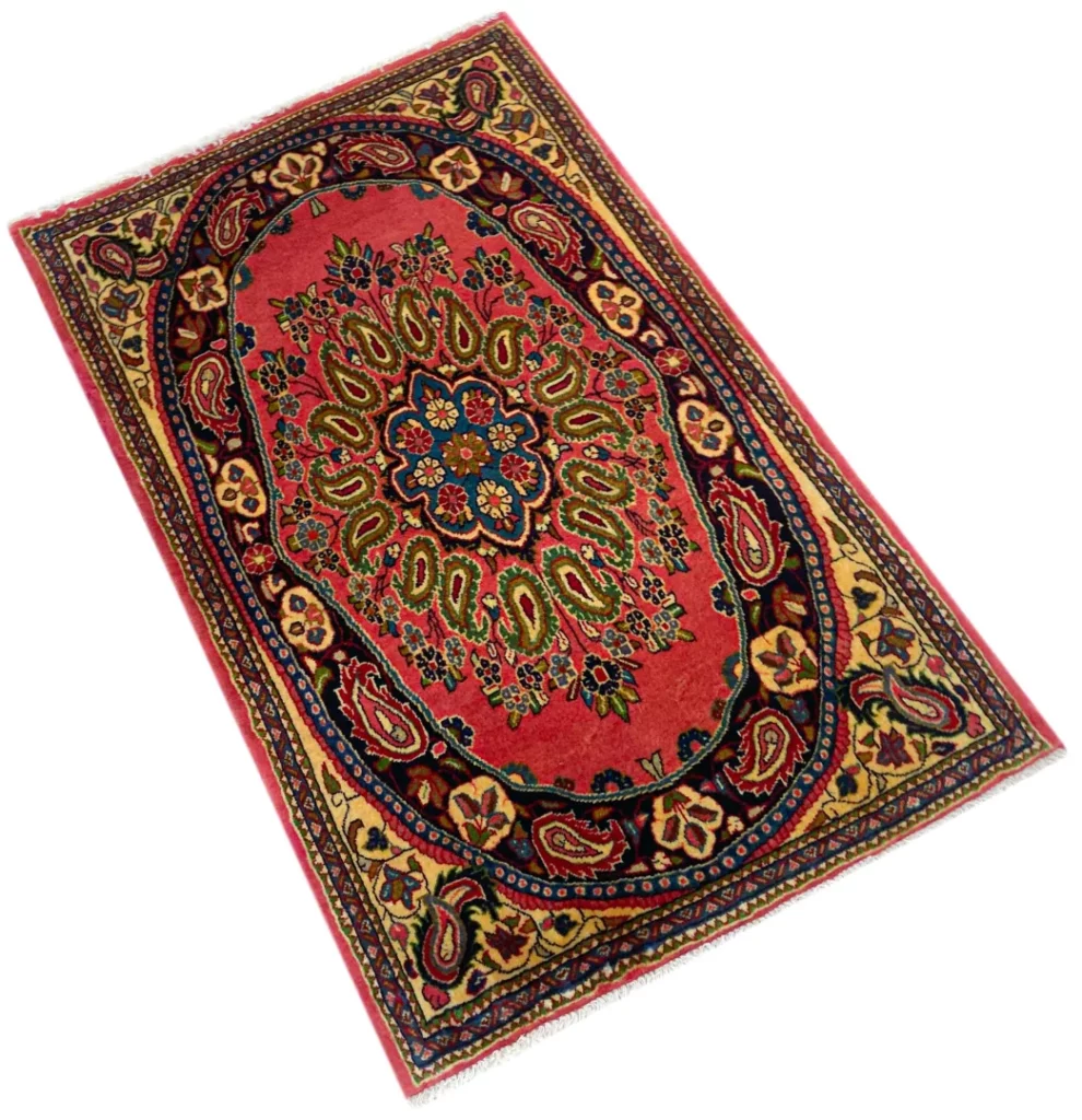 Perserteppich Sarough 115 x 73 cm Wolle handgeknüpft
