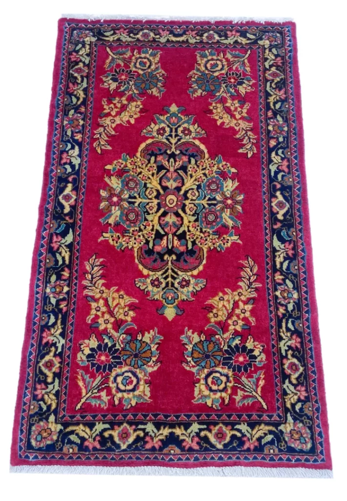 Perserteppich Sarough 116 x 65 cm Wolle handgeknüpft