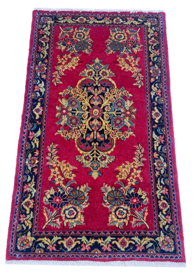Perserteppich Sarough 116 x 65 cm Wolle handgeknüpft