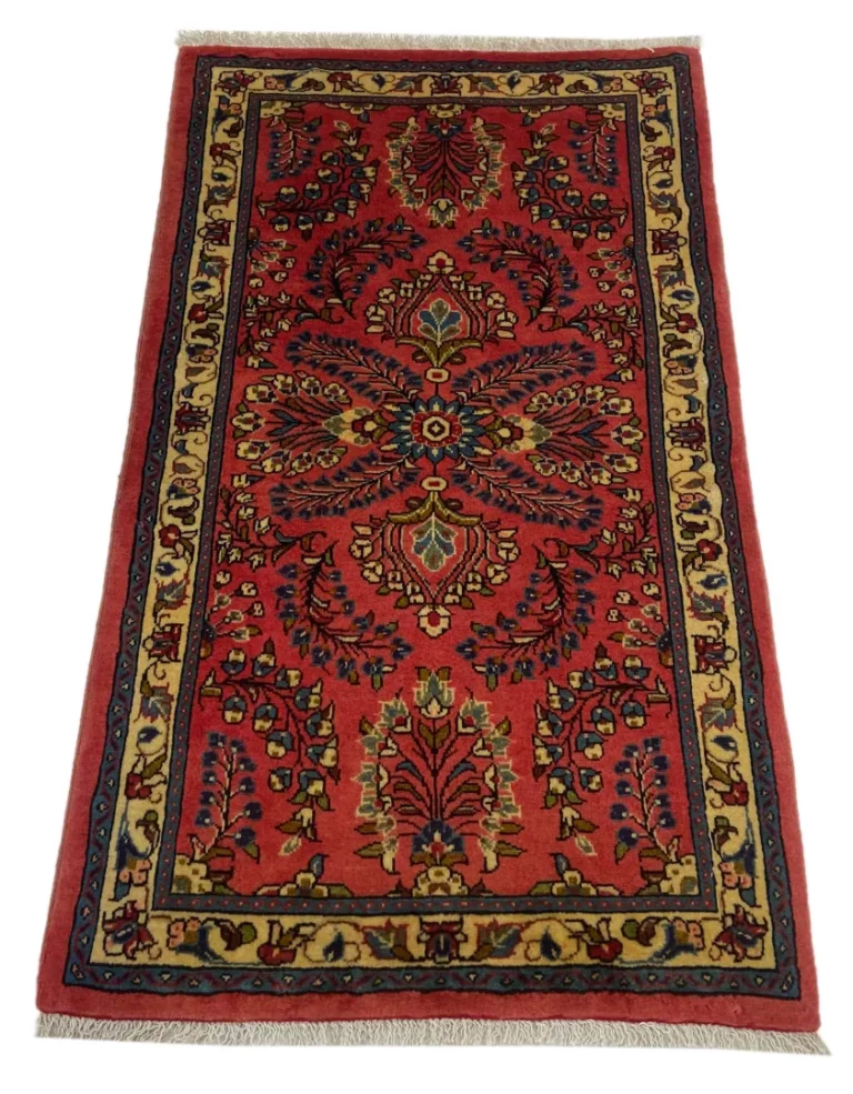 Perserteppich Sarough 117 x 67 cm Wolle handgeknüpft