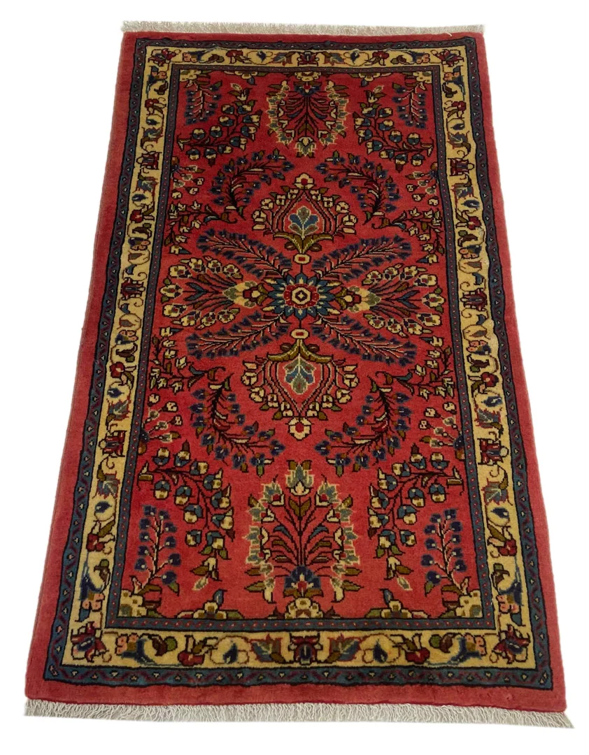 Perserteppich Sarough 117 x 67 cm Wolle handgeknüpft
