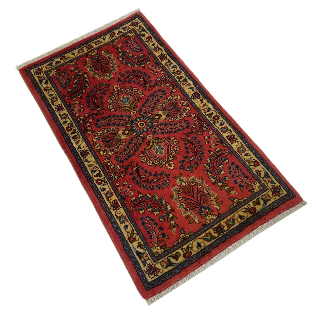 Perserteppich Sarough 117 x 67 cm Wolle handgeknüpft