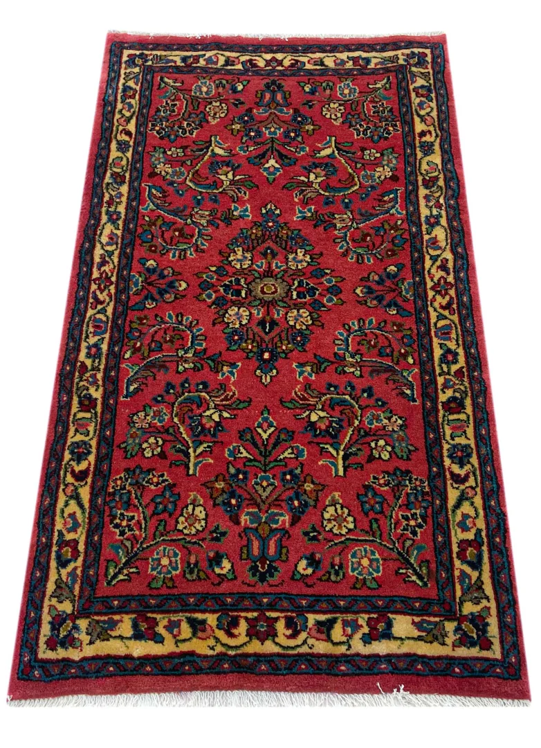 Perserteppich Sarough 117 x 67 cm Wolle handgeknüpft