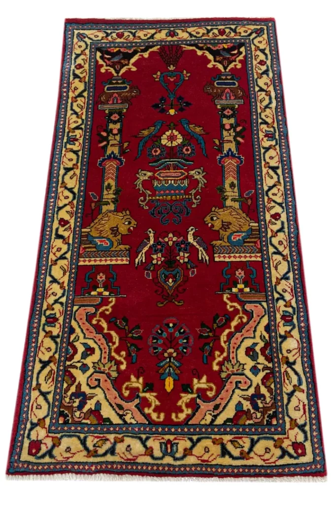 Perserteppich Sarough 120 x 60 cm Wolle handgeknüpft