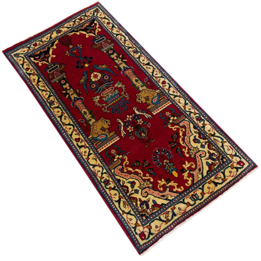 Perserteppich Sarough 120 x 60 cm Wolle handgeknüpft