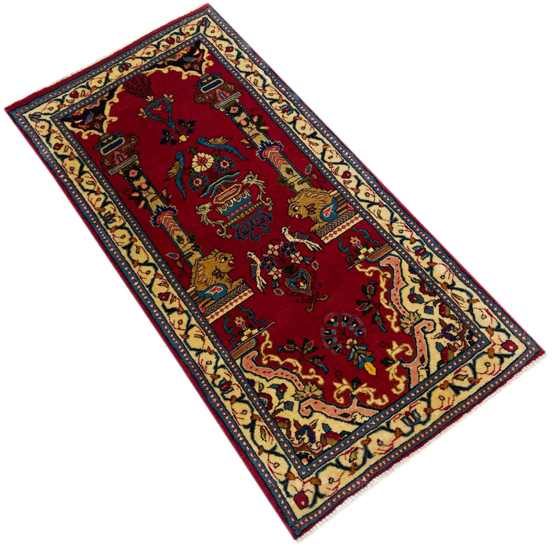 Perserteppich Sarough 120 x 60 cm Wolle handgeknüpft