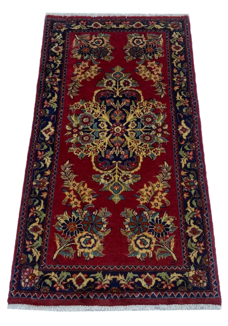 Perserteppich Sarough 123 x 65 cm Wolle handgeknüpft