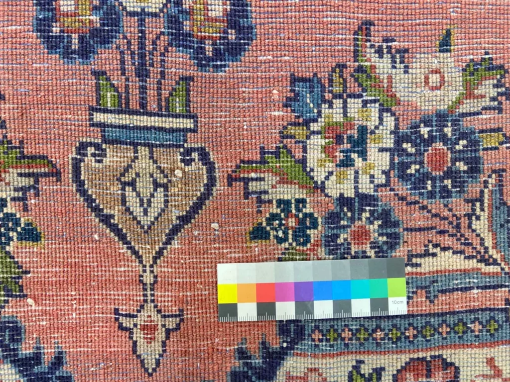 Perserteppich Sarough 125 x 62 cm Wolle handgeknüpft