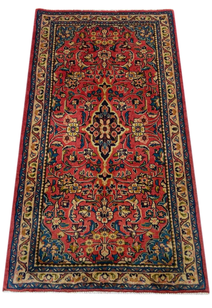 Perserteppich Sarough 127 x 70 cm Wolle handgeknüpft