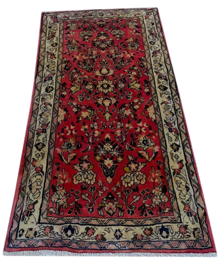Perserteppich Sarough 128 x 65 cm Wolle handgeknüpft