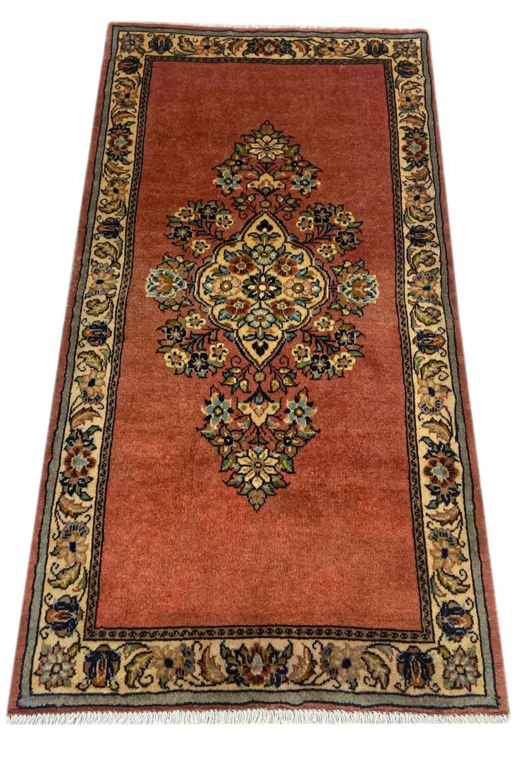 Perserteppich Sarough 128 x 66 cm Wolle handgeknüpft