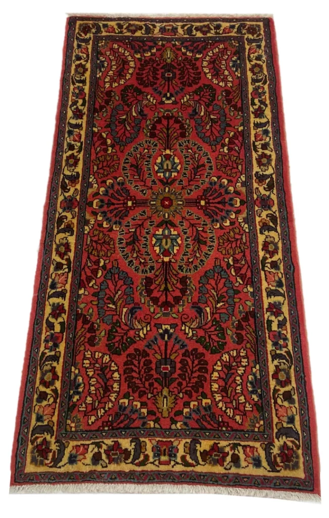 Perserteppich Sarough 133 x 65 cm handgeknüpft