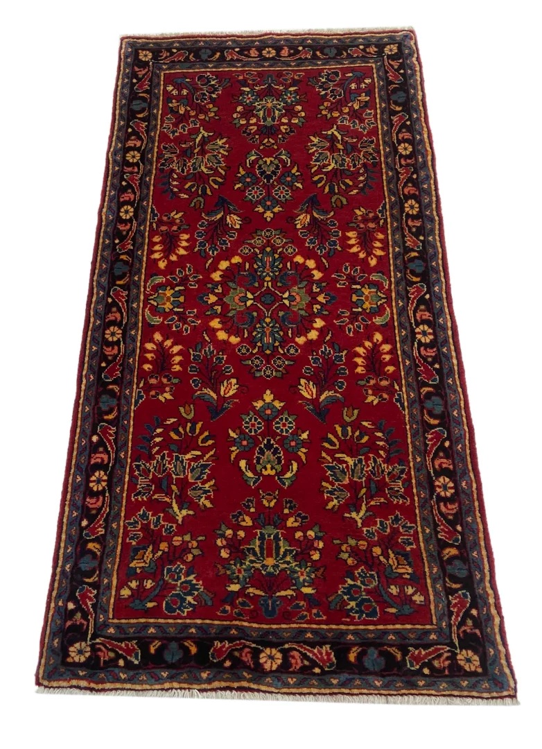 Perserteppich Sarough 133 x 66 cm Wolle handgeknüpft