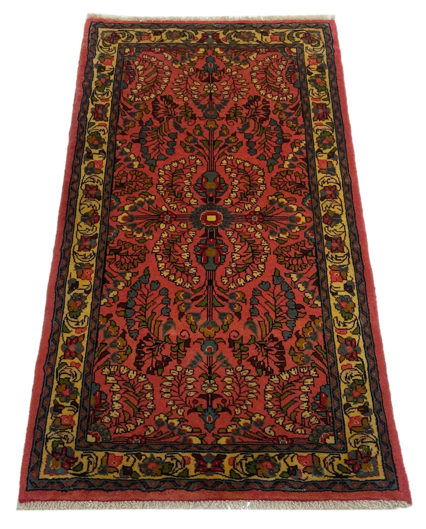 Perserteppich Sarough 133 x 72 cm Wolle handgeknüpft