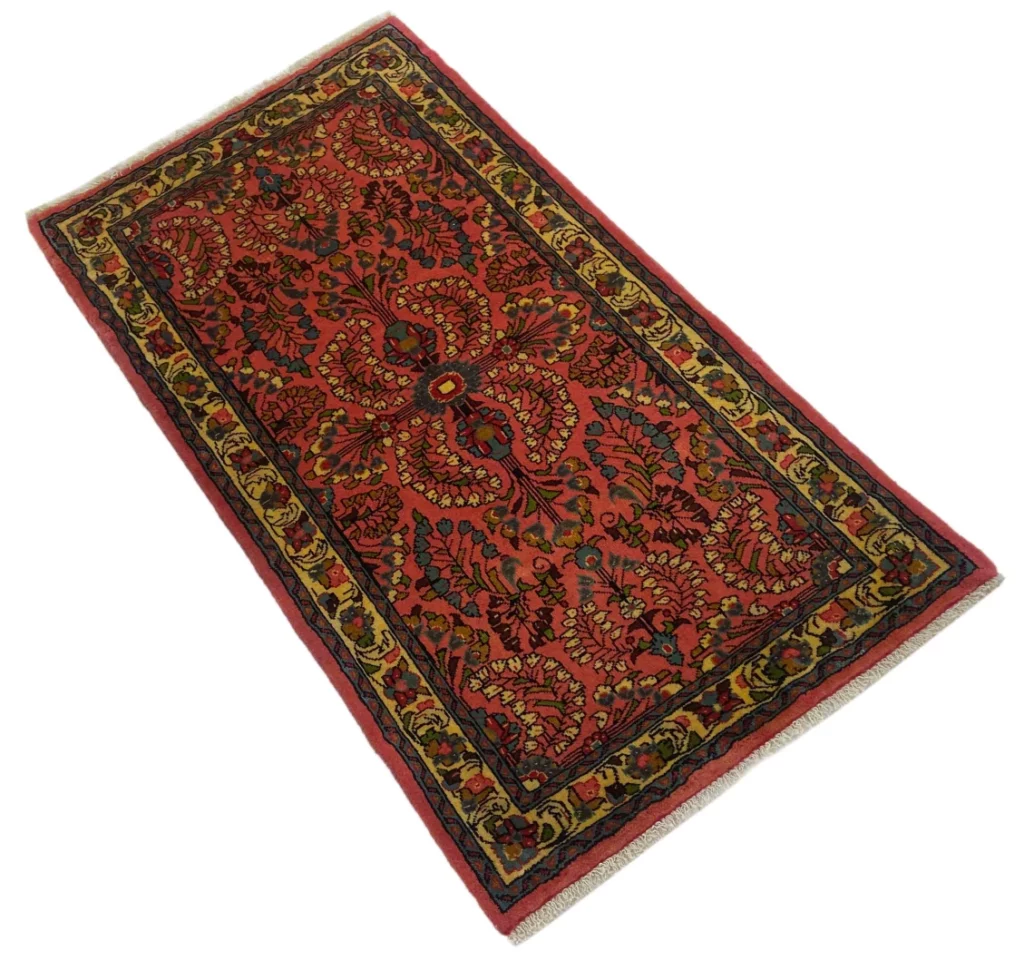 Perserteppich Sarough 133 x 72 cm Wolle handgeknüpft