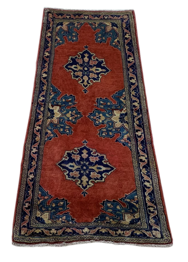 Perserteppich Sarough 135 x 57 cm Wolle handgeknüpft