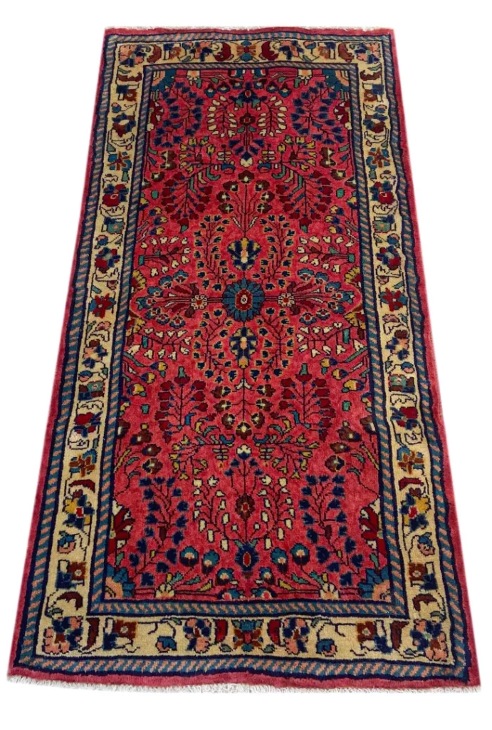 Perserteppich Sarough 135 x 67 cm Wolle handgeknüpft