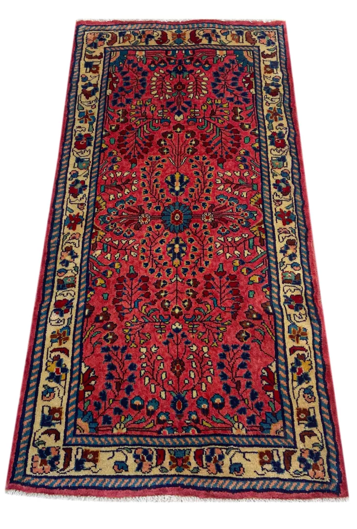 Perserteppich Sarough 135 x 67 cm Wolle handgeknüpft