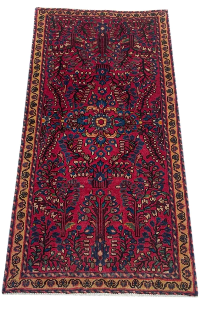 Perserteppich Sarough 135 x 67 cm Wolle handgeknüpft