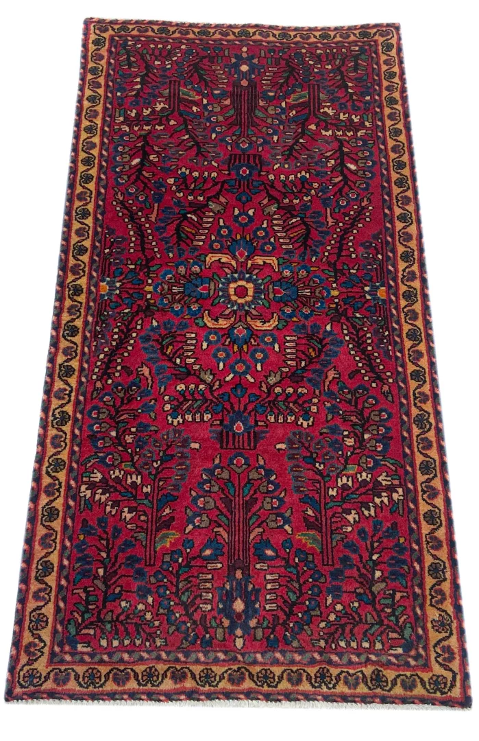 Perserteppich Sarough 135 x 67 cm Wolle handgeknüpft