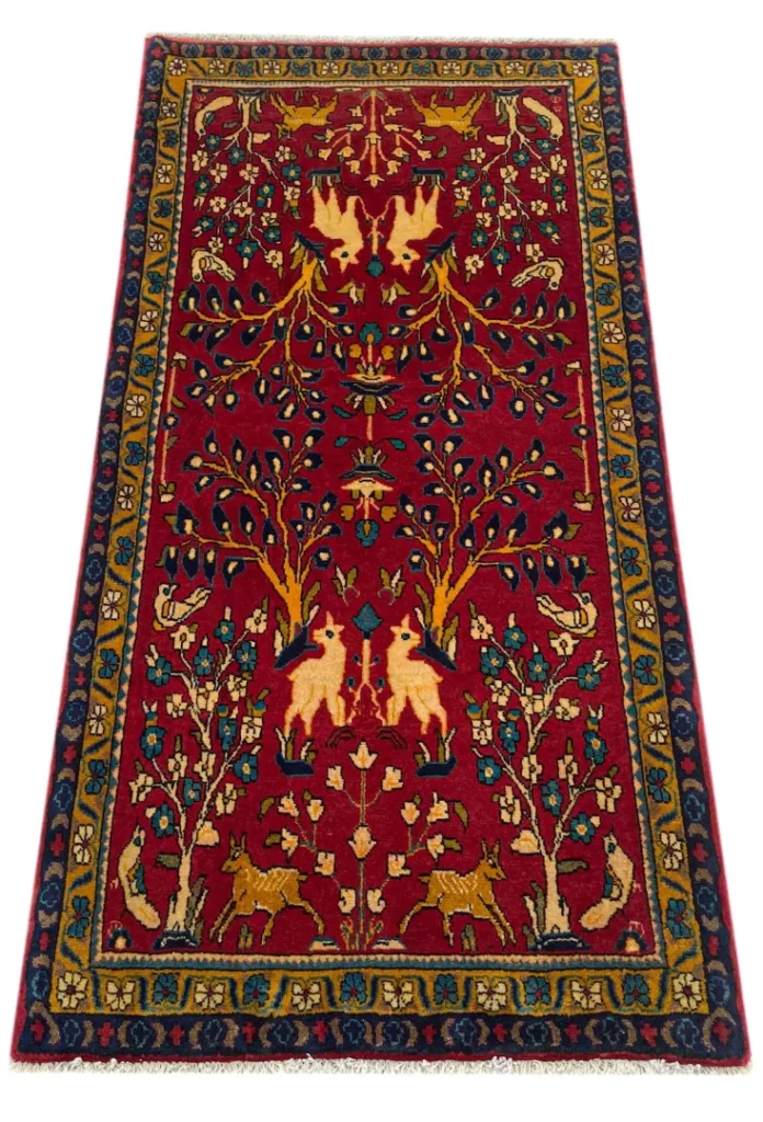 Perserteppich Sarough 140x69 cm Wolle handgeknüpft