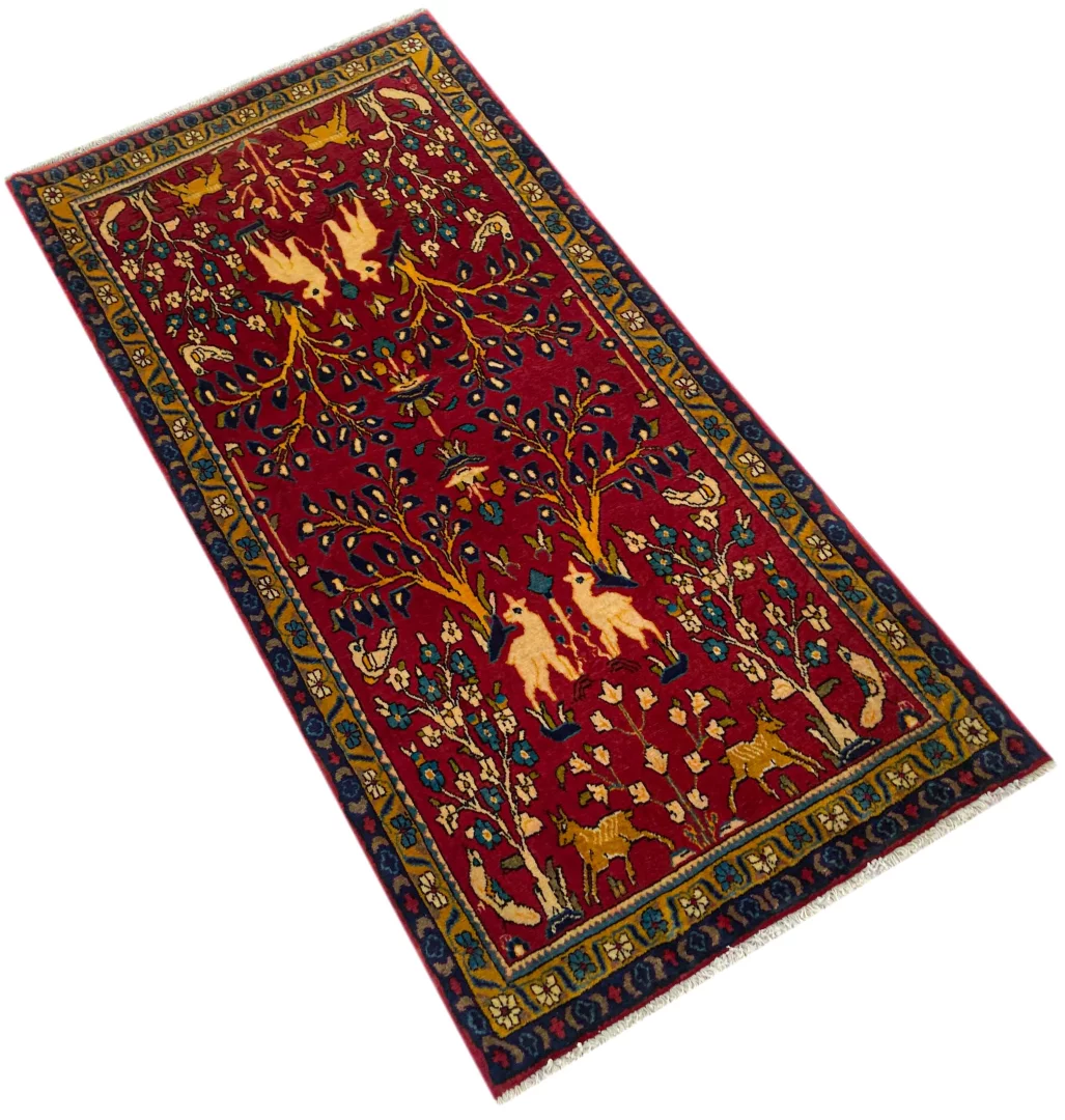 Perserteppich Sarough 140x69 cm Wolle handgeknüpft