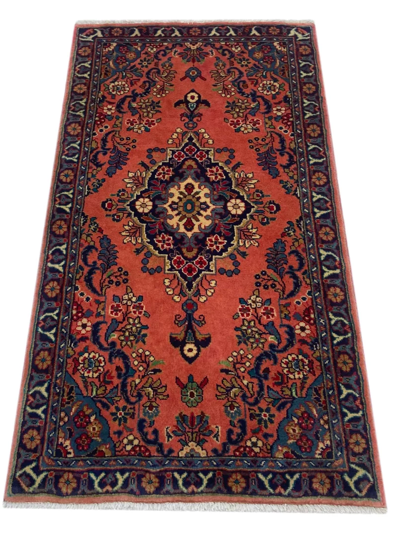Perserteppich Sarough 148 x 78 cm Wolle handgeknüpft