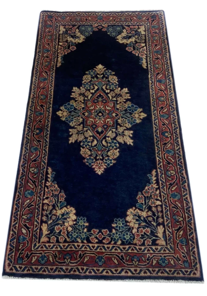 Perserteppich Sarough 149 x 70 cm Wolle handgeknüpft