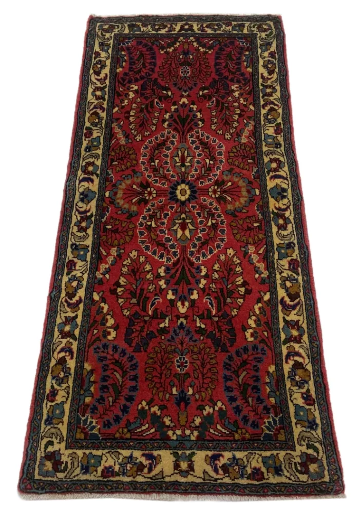 Perserteppich Sarough 157 x 65 cm Wolle handgeknüpft