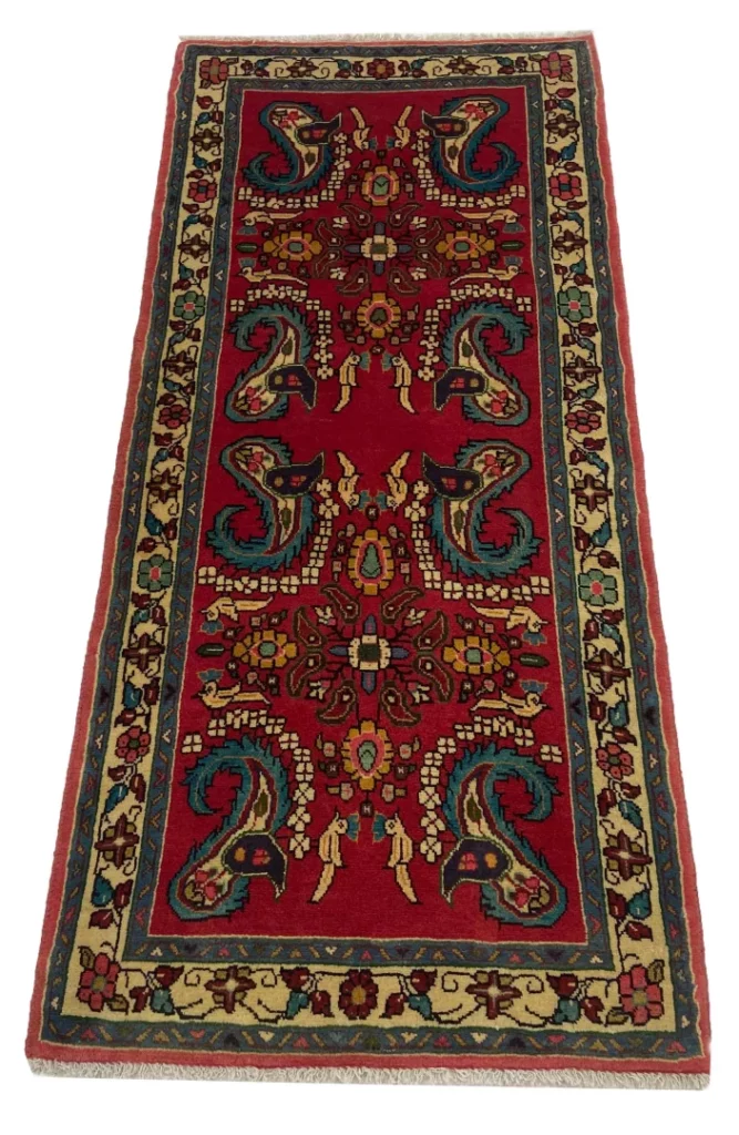 Perserteppich Sarough 158 x 69 cm Wolle handgeknüpft