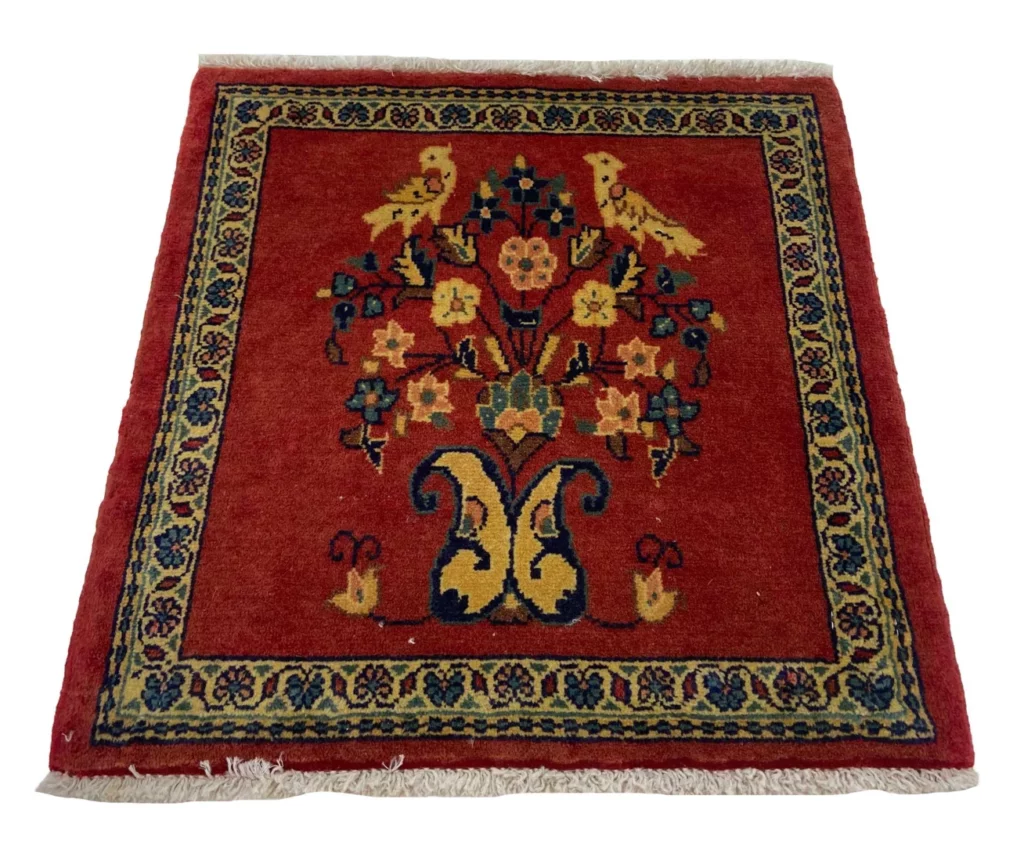 Perserteppich Sarough 56 x 53 cm Wolle handgeknüpft